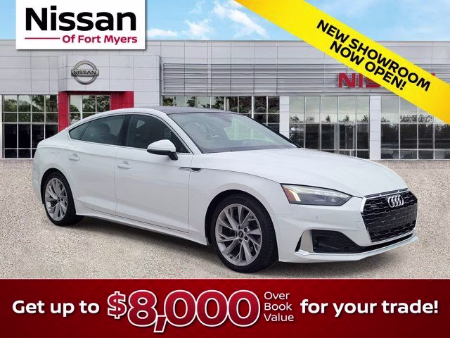 2022 Ibis White Audi A5 Sportback Premium Plus AWD Hatchback