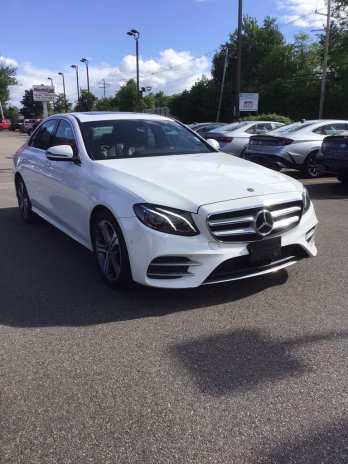 2019 White Mercedes-Benz E-Class E 300 AWD Sedan