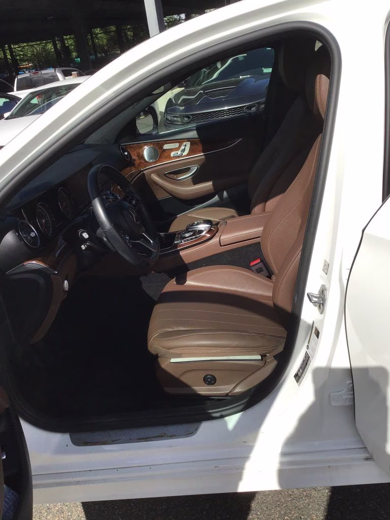 2019 White Mercedes-Benz E-Class E 300 AWD Sedan