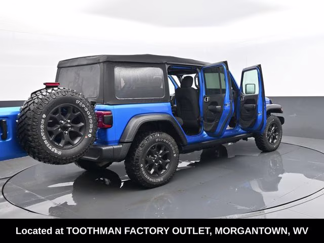 2023 Hydro Blue Pearl Coat Jeep Wrangler Sport 4X4 SUV