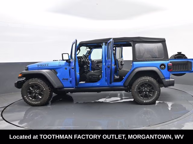 2023 Hydro Blue Pearl Coat Jeep Wrangler Sport 4X4 SUV