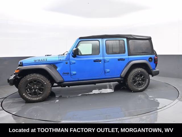 2023 Hydro Blue Pearl Coat Jeep Wrangler Sport 4X4 SUV