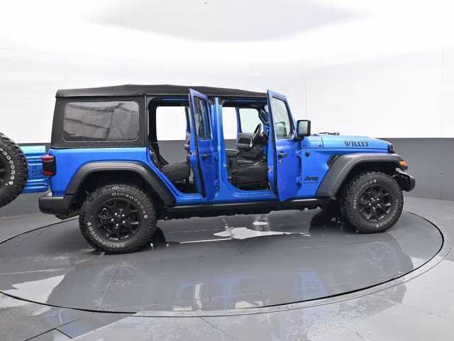 2023 Hydro Blue Pearl Coat Jeep Wrangler Willys 4X4 SUV