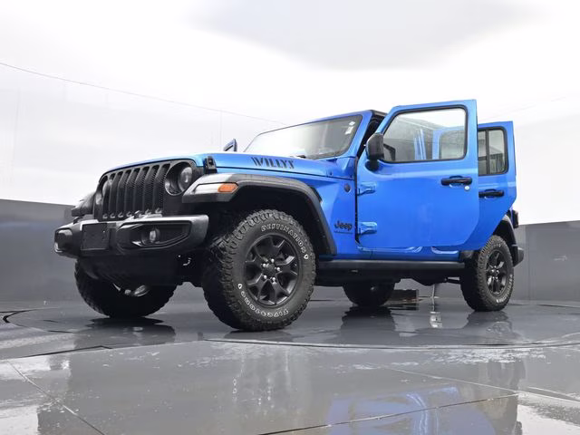 2023 Hydro Blue Pearl Coat Jeep Wrangler Willys 4X4 SUV
