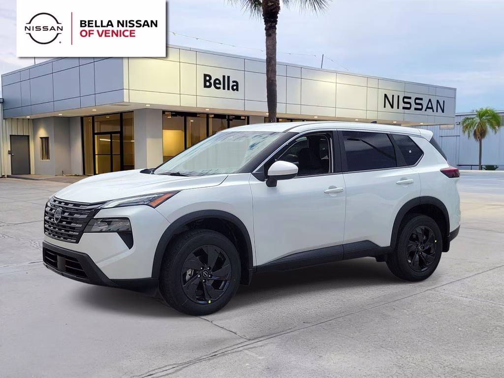 2026 Everest White Pearl Tricoat Nissan Rogue SV FWD SUV