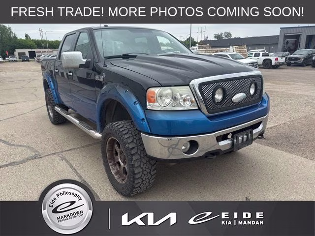 2007 Dark Blue Pearl Clearcoat Metallic Ford F-150 Lariat 4X4 Truck