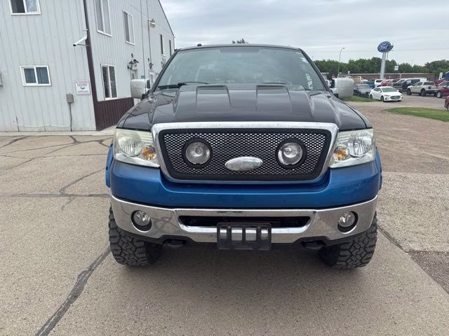 2007 Dark Blue Pearl Clearcoat Metallic Ford F-150 Lariat 4X4 Truck