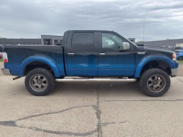 2007 Dark Blue Pearl Clearcoat Metallic Ford F-150 Lariat 4X4 Truck