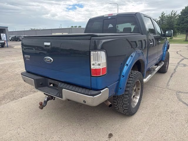2007 Dark Blue Pearl Clearcoat Metallic Ford F-150 Lariat 4X4 Truck
