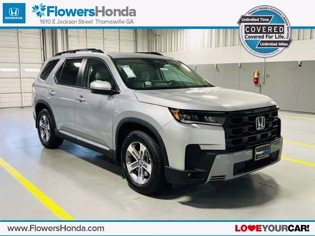 2026 Solar Silver Metallic Honda Pilot EX-L SUV