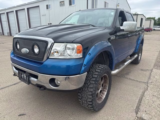 2007 Dark Blue Pearl Clearcoat Metallic Ford F-150 Lariat 4X4 Truck