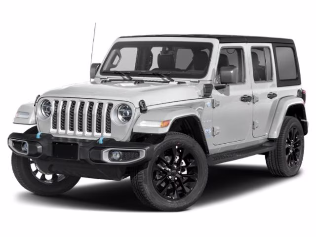 2023 Bright White Clearcoat Jeep Wrangler Rubicon 4xe 4X4 SUV