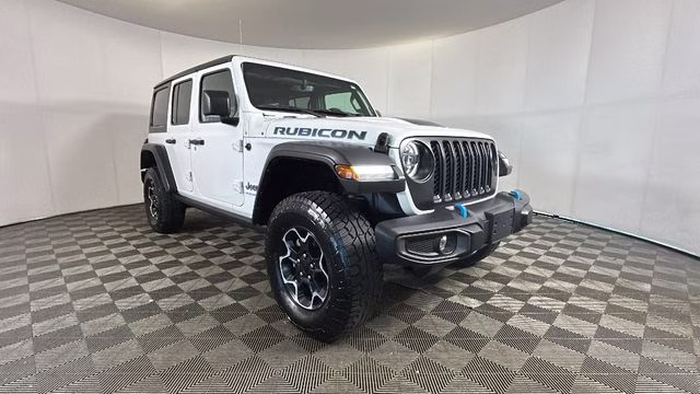 2023 Bright White Clearcoat Jeep Wrangler Rubicon 4xe 4X4 SUV
