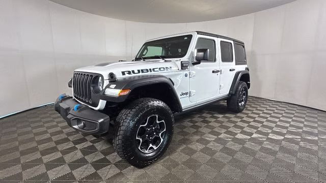 2023 Bright White Clearcoat Jeep Wrangler Rubicon 4xe 4X4 SUV