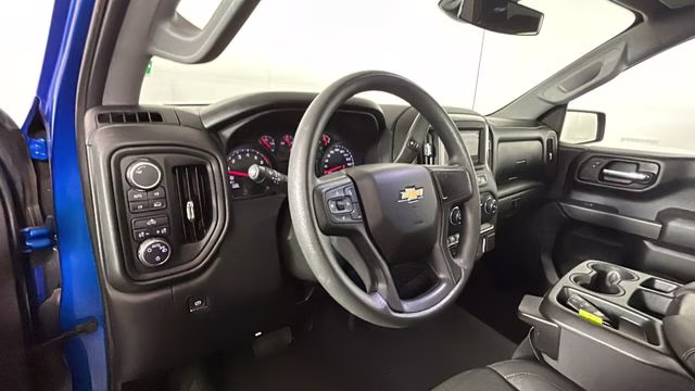 2024 Glacier Blue Metallic Chevrolet Silverado 1500 Custom 4X4 Truck