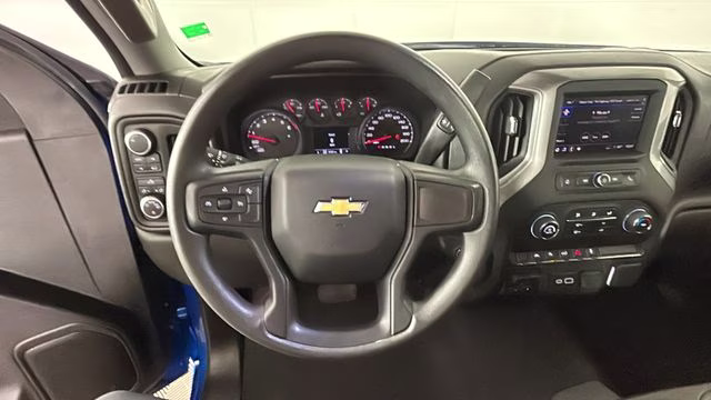 2024 Glacier Blue Metallic Chevrolet Silverado 1500 Custom 4X4 Truck