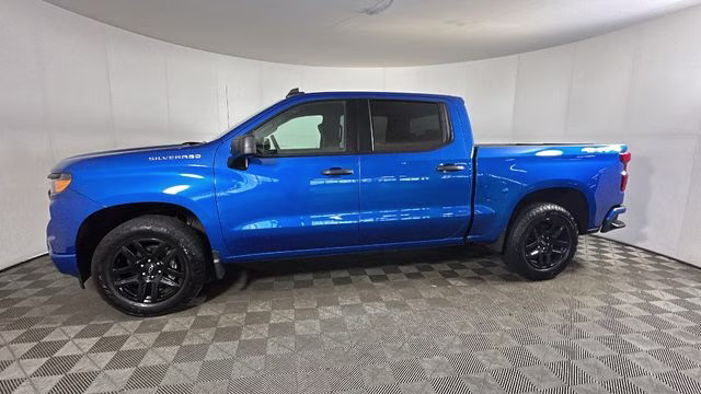 2024 Glacier Blue Metallic Chevrolet Silverado 1500 Custom 4X4 Truck