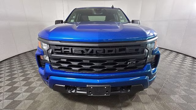 2024 Glacier Blue Metallic Chevrolet Silverado 1500 Custom 4X4 Truck