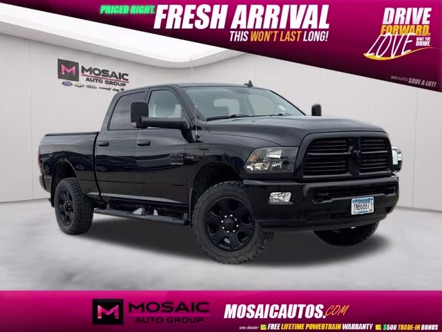 2017 Brilliant Black Crystal Pearlcoat Ram 3500 Big Horn 4X4 Truck