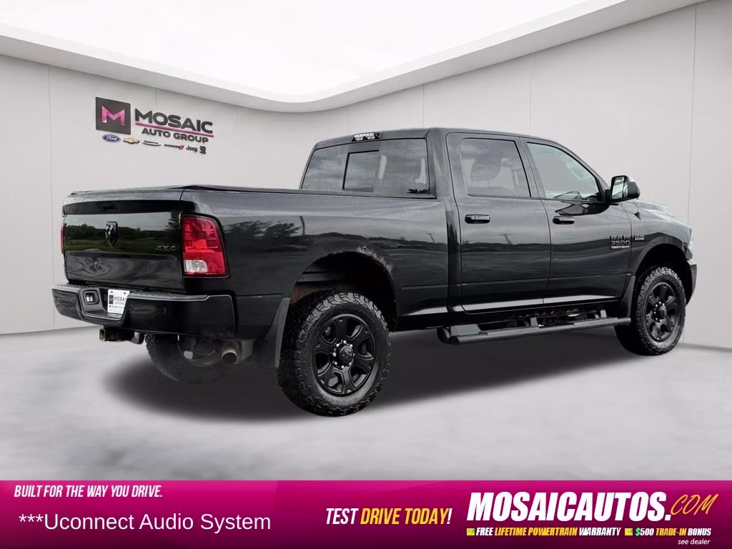 2017 Brilliant Black Crystal Pearlcoat Ram 3500 Big Horn 4X4 Truck