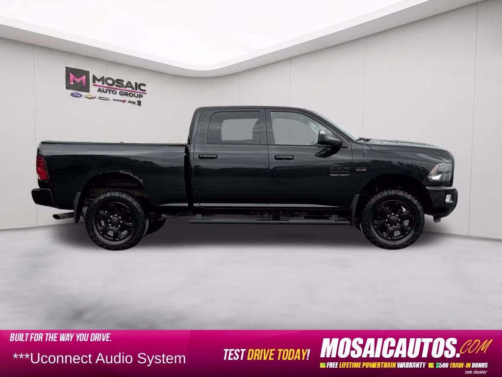 2017 Brilliant Black Crystal Pearlcoat Ram 3500 Big Horn 4X4 Truck
