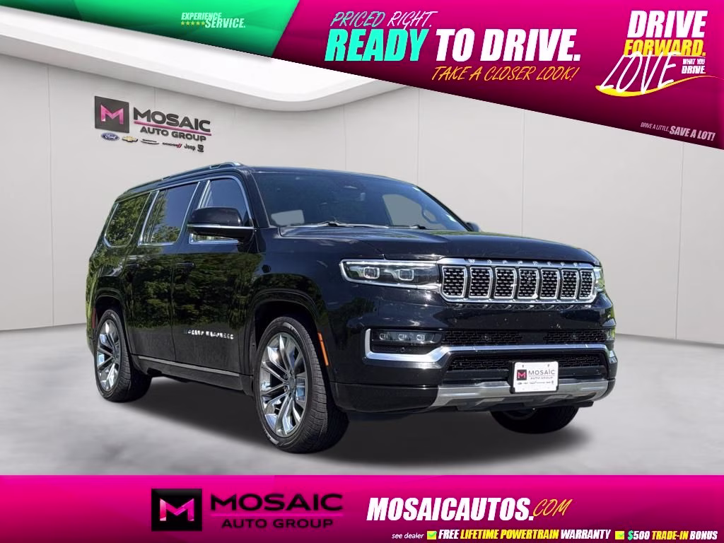 2022 Diamond Black Crystal Pearlcoat Jeep Grand Wagoneer Series II 4X4 SUV