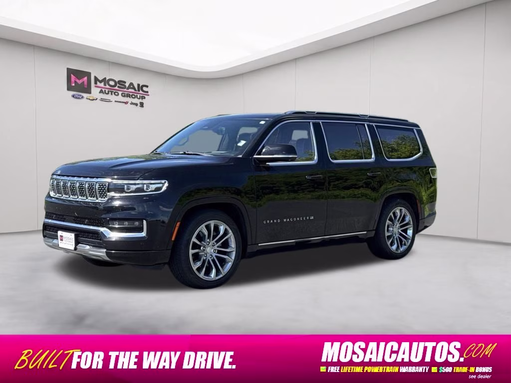 2022 Diamond Black Crystal Pearlcoat Jeep Grand Wagoneer Series II 4X4 SUV