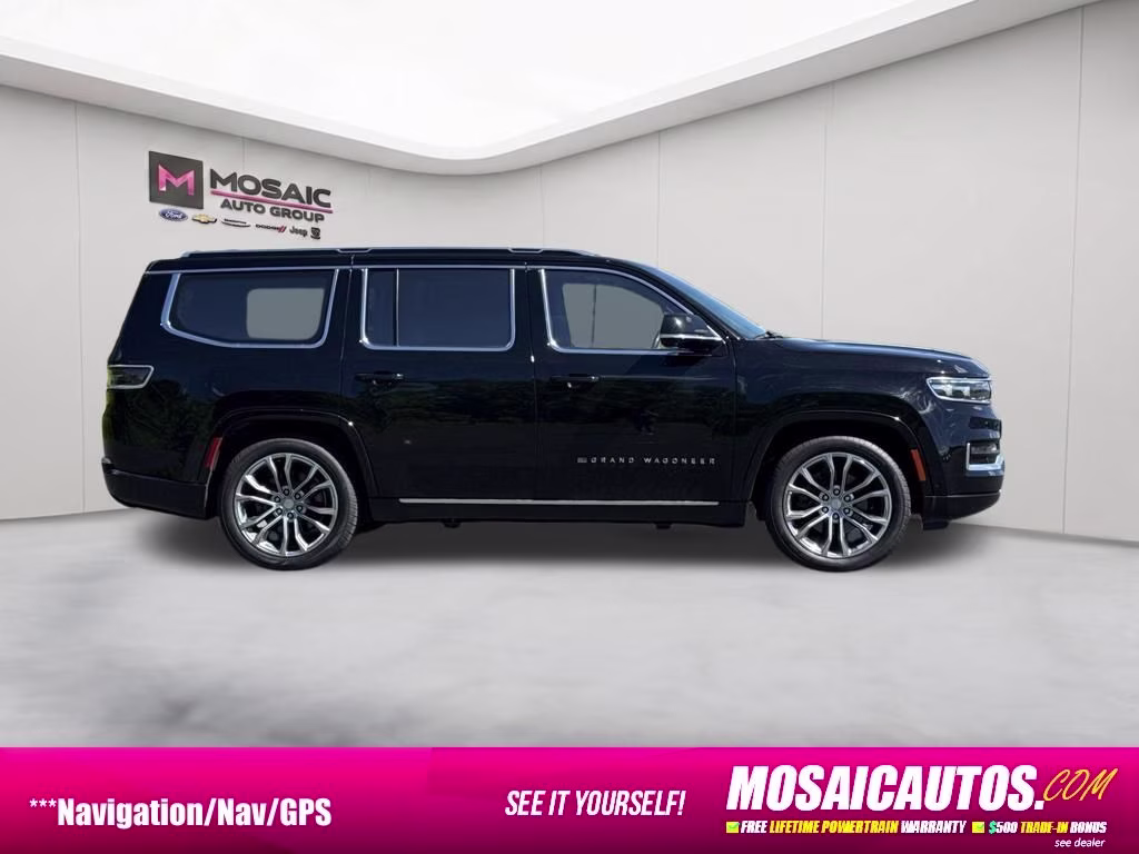 2022 Diamond Black Crystal Pearlcoat Jeep Grand Wagoneer Series II 4X4 SUV