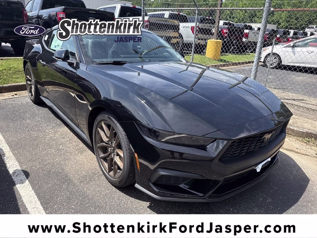 2026 Shadow Black Ford Mustang EcoBoost Premium RWD Coupe