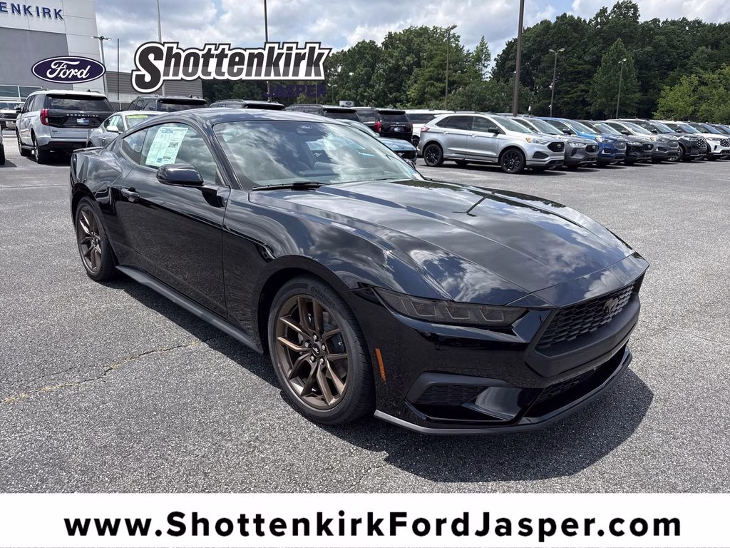 2026 Shadow Black Ford Mustang EcoBoost Premium RWD Coupe
