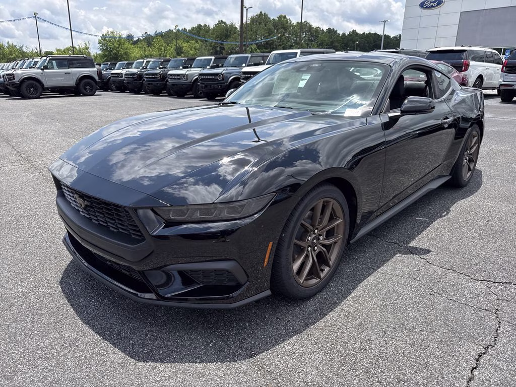 2026 Shadow Black Ford Mustang EcoBoost Premium RWD Coupe