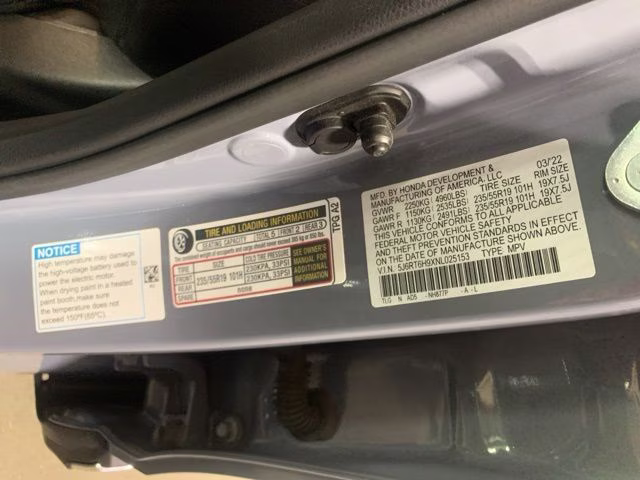 2022 Gray Pearl Honda CR-V Hybrid Touring AWD SUV