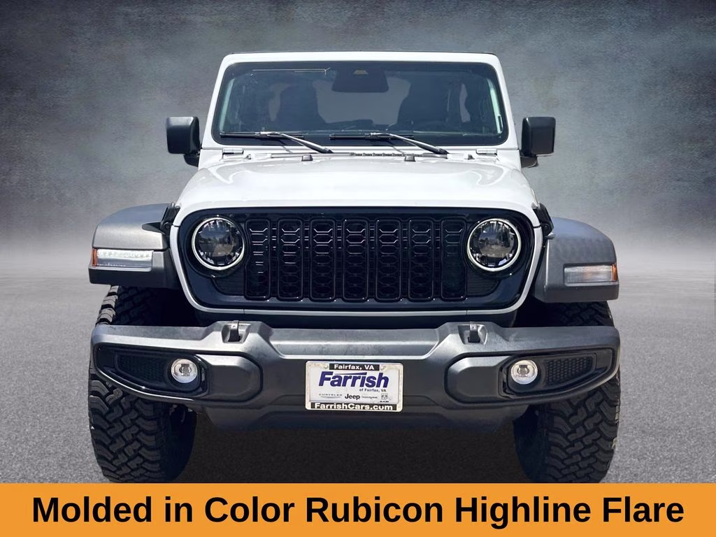 2025 Bright White Clearcoat Jeep Wrangler Willys 4X4 SUV