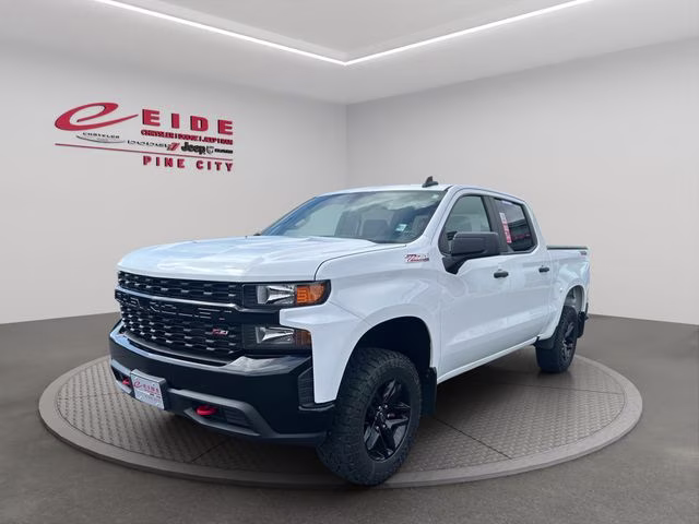 2020 Summit White Chevrolet Silverado 1500 Custom Trail Boss 4X4 Truck