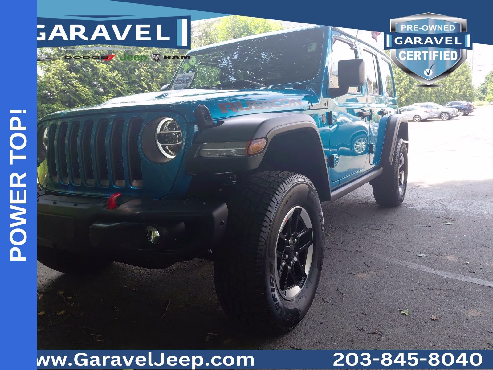 2020 Bikini Pearlcoat Jeep Wrangler Unlimited Rubicon 4X4 SUV