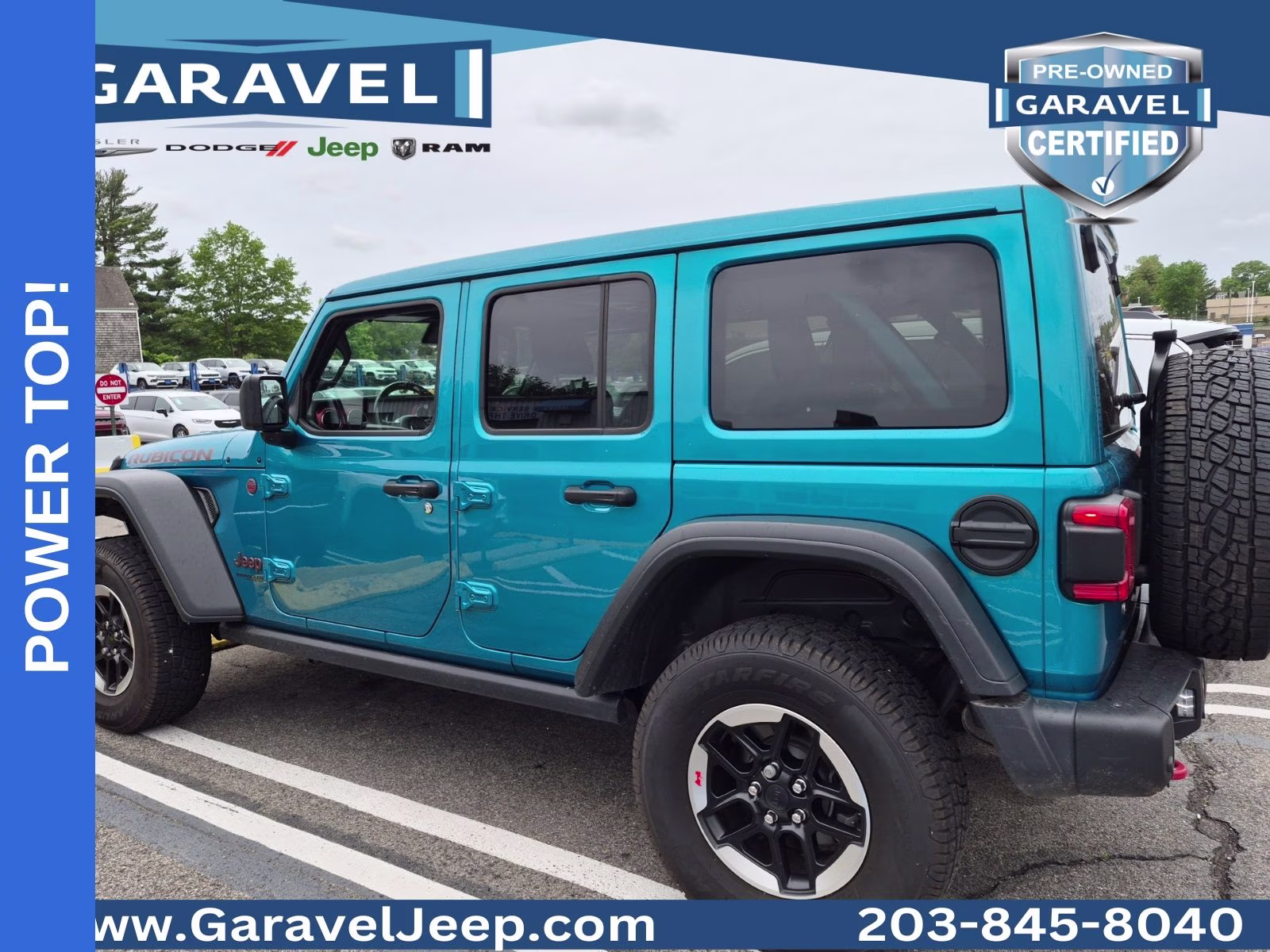 2020 Bikini Pearlcoat Jeep Wrangler Unlimited Rubicon 4X4 SUV