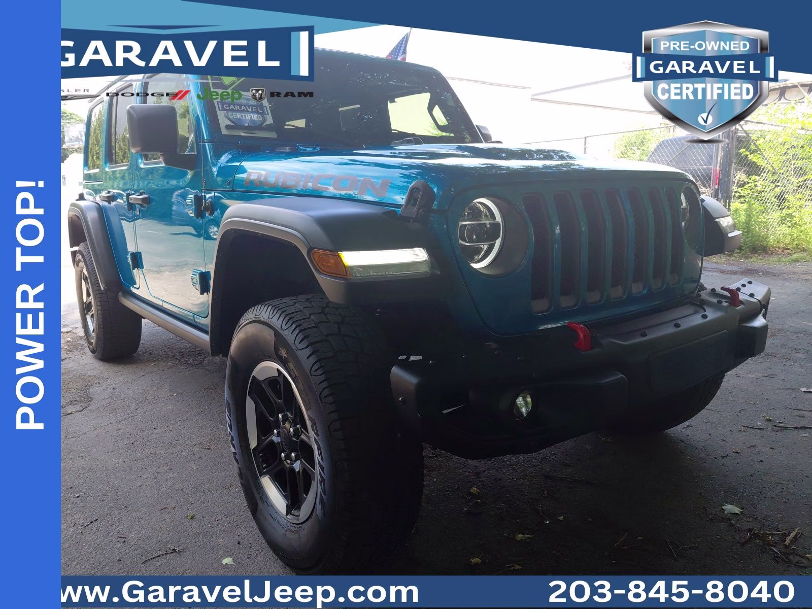 2020 Bikini Pearlcoat Jeep Wrangler Unlimited Rubicon 4X4 SUV