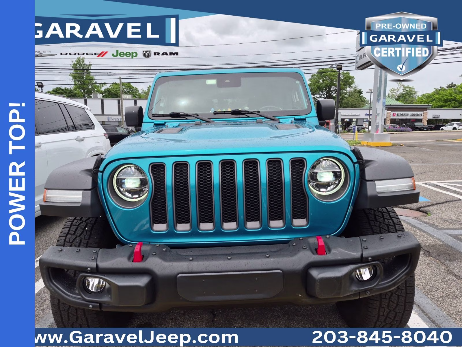 2020 Bikini Pearlcoat Jeep Wrangler Unlimited Rubicon 4X4 SUV