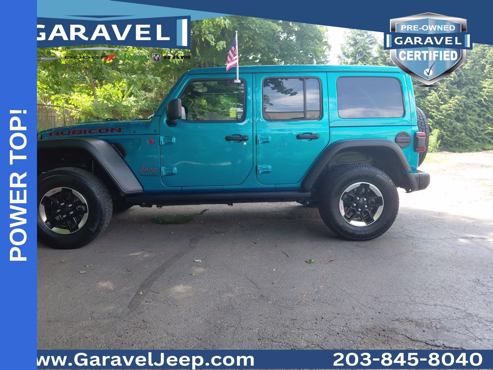 2020 Bikini Pearlcoat Jeep Wrangler Unlimited Rubicon 4X4 SUV