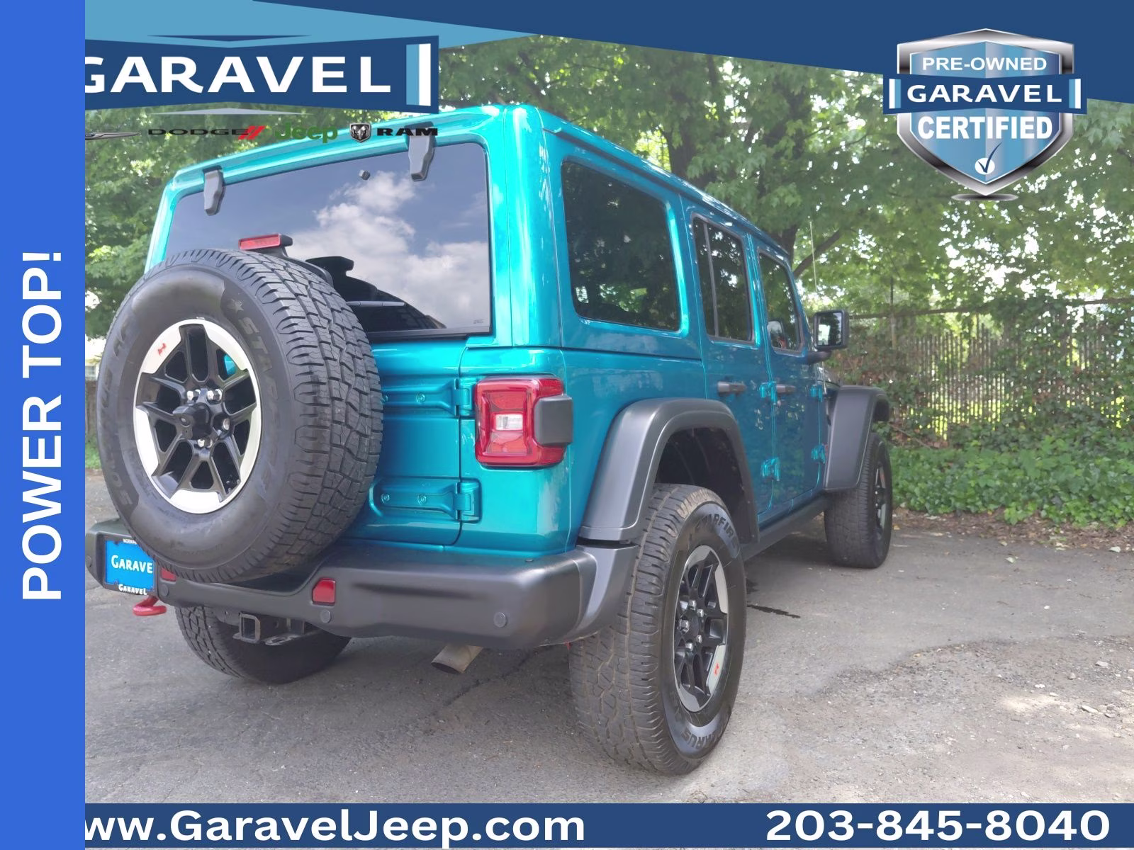 2020 Bikini Pearlcoat Jeep Wrangler Unlimited Rubicon 4X4 SUV