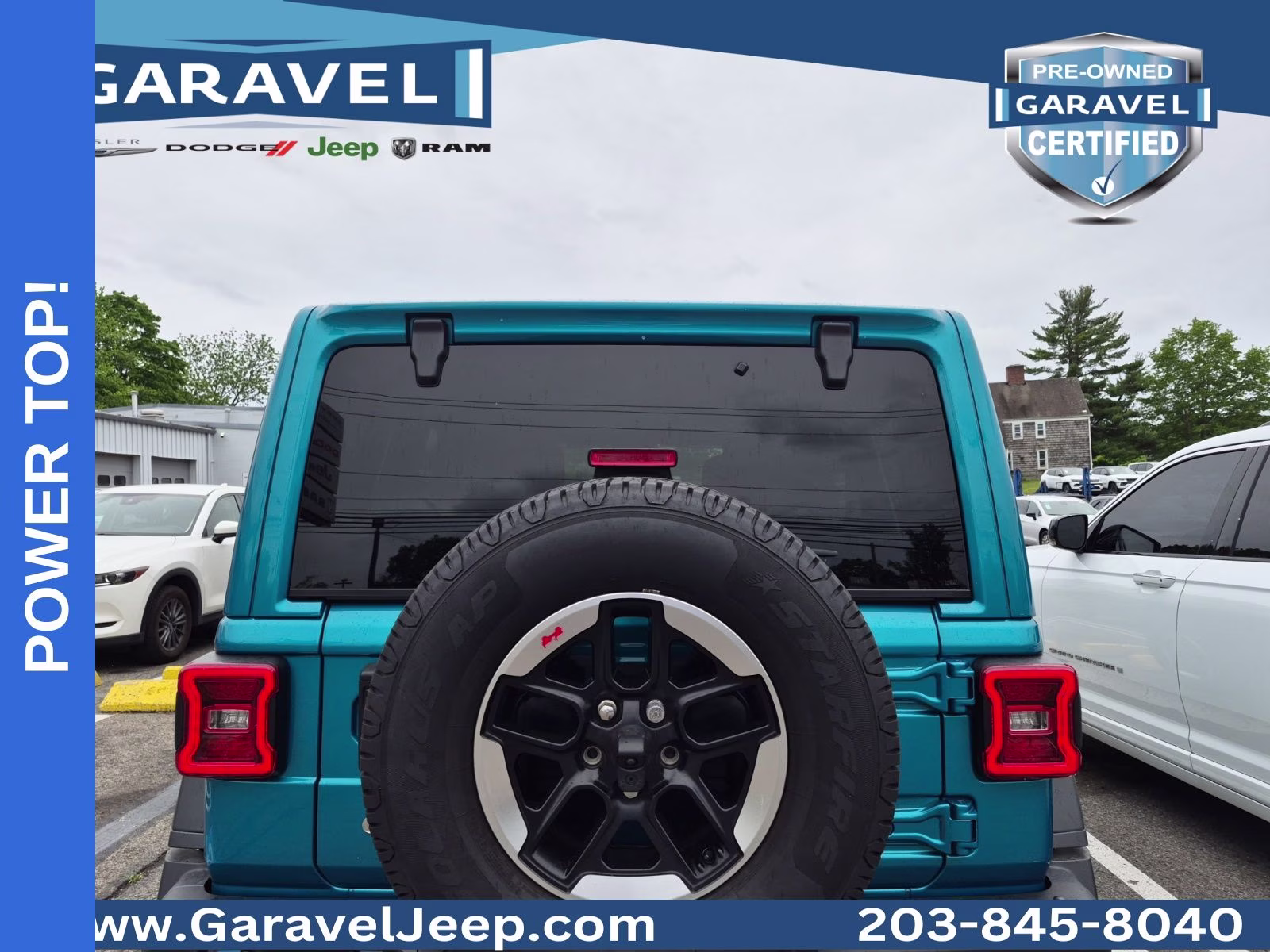 2020 Bikini Pearlcoat Jeep Wrangler Unlimited Rubicon 4X4 SUV