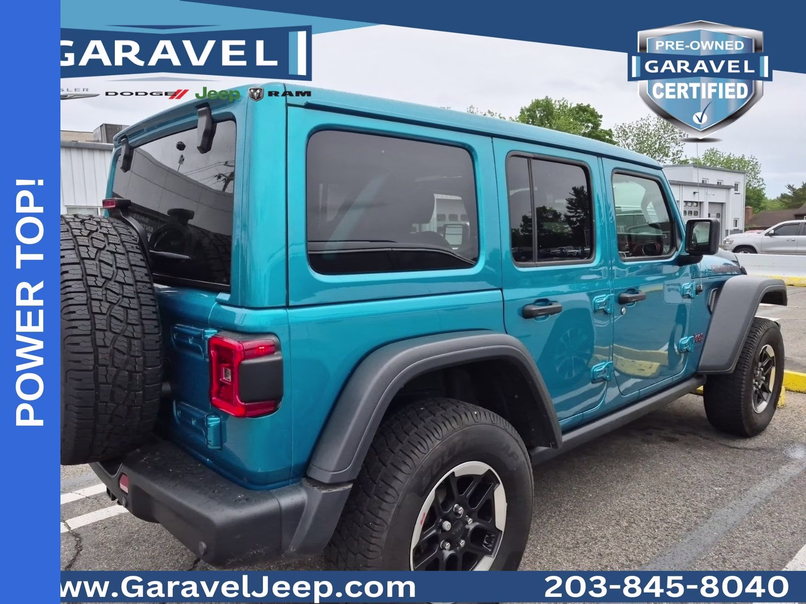 2020 Bikini Pearlcoat Jeep Wrangler Unlimited Rubicon 4X4 SUV
