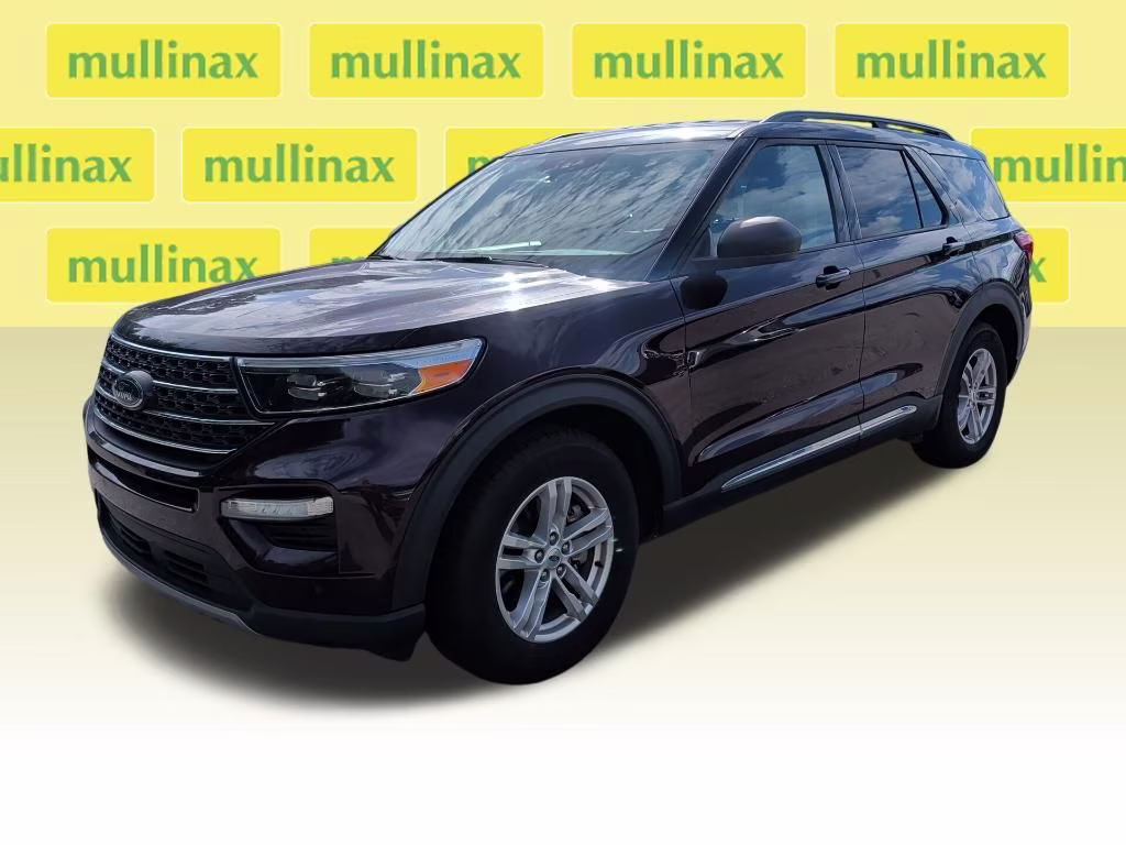 2023 Jewel Red Metallic Tinted Clearcoat Ford Explorer XLT RWD SUV