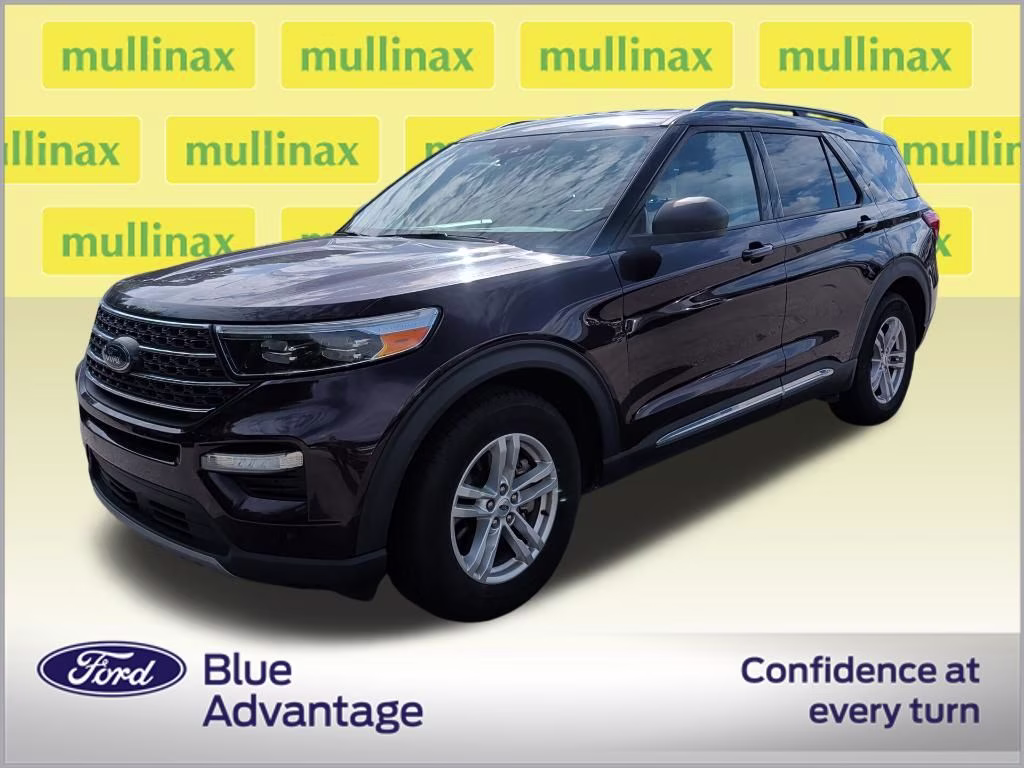 2023 Jewel Red Metallic Tinted Clearcoat Ford Explorer XLT RWD SUV