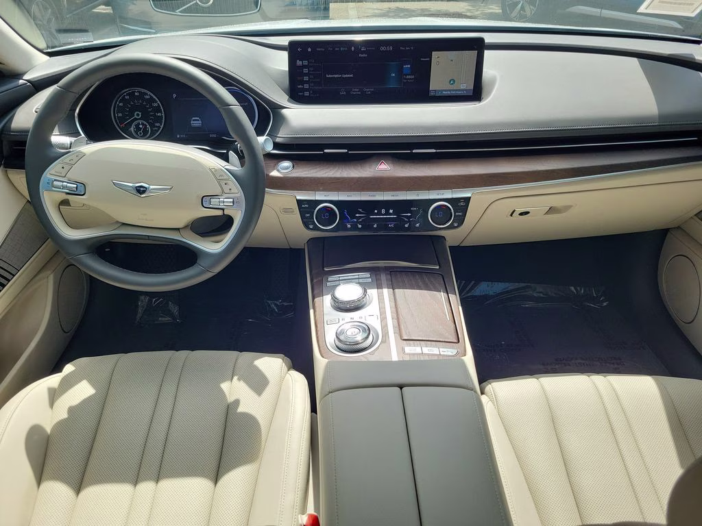 2024 Alta White Genesis G80 2.5T Advanced AWD Sedan