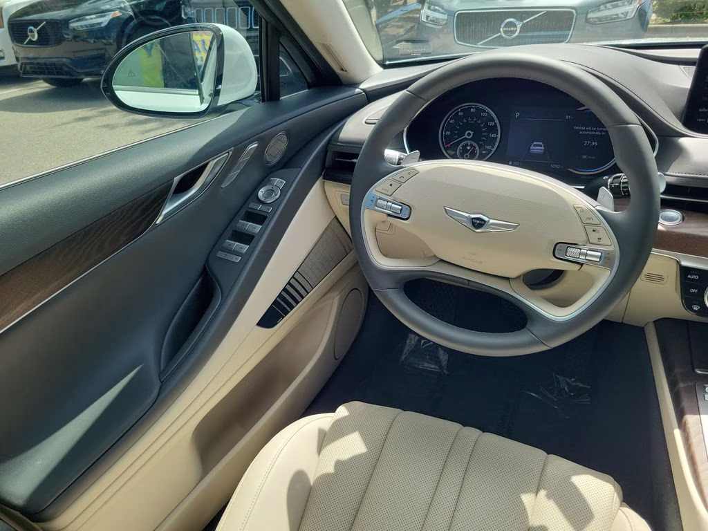 2024 Alta White Genesis G80 2.5T Advanced AWD Sedan