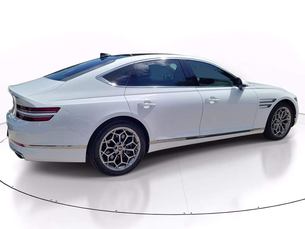 2024 Alta White Genesis G80 2.5T Advanced AWD Sedan