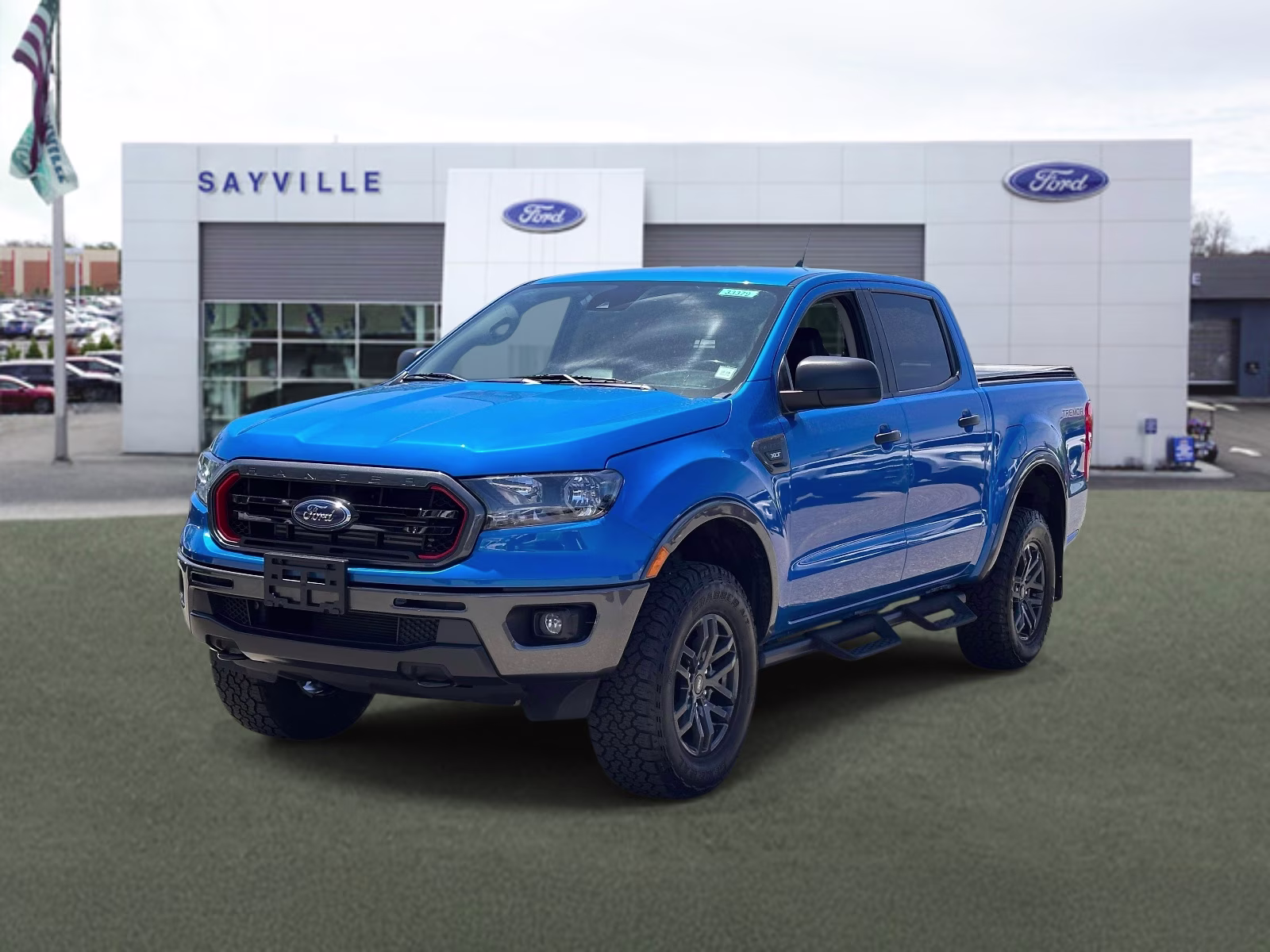 2023 Velocity Blue Metallic Ford Ranger XLT 4WD SuperCrew 5' Box 4X4 Truck