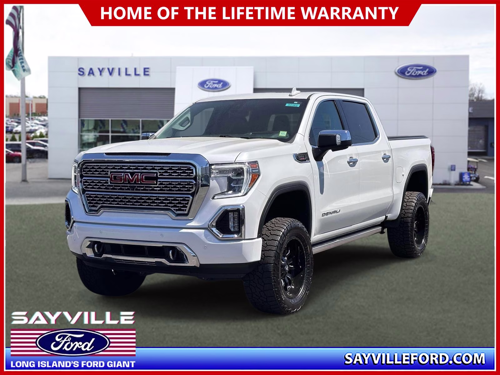 2021 White Frost Tricoat GMC Sierra 1500 4WD Crew Cab 147 Denali 4X4 Truck