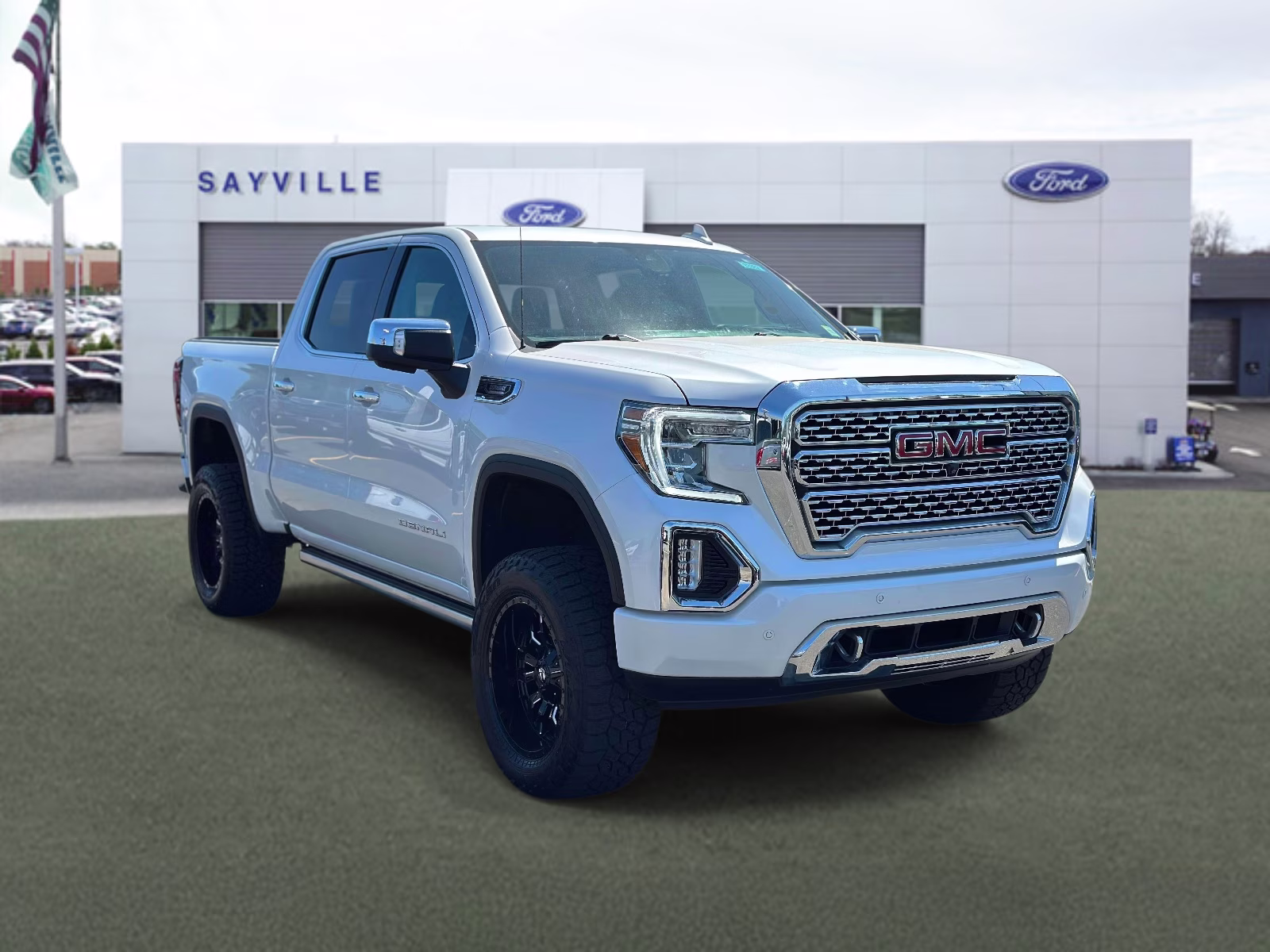 2021 White Frost Tricoat GMC Sierra 1500 4WD Crew Cab 147 Denali 4X4 Truck